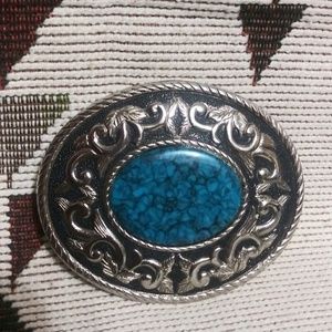Beautiful Turquoise Belt Buckle